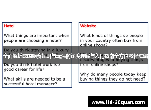 全面解析欧国联赛规则与玩法的深度理解与入门指南全方位教程汇编